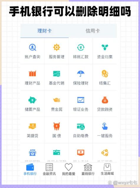 如何删除手机银行绑定的银行卡缩略图